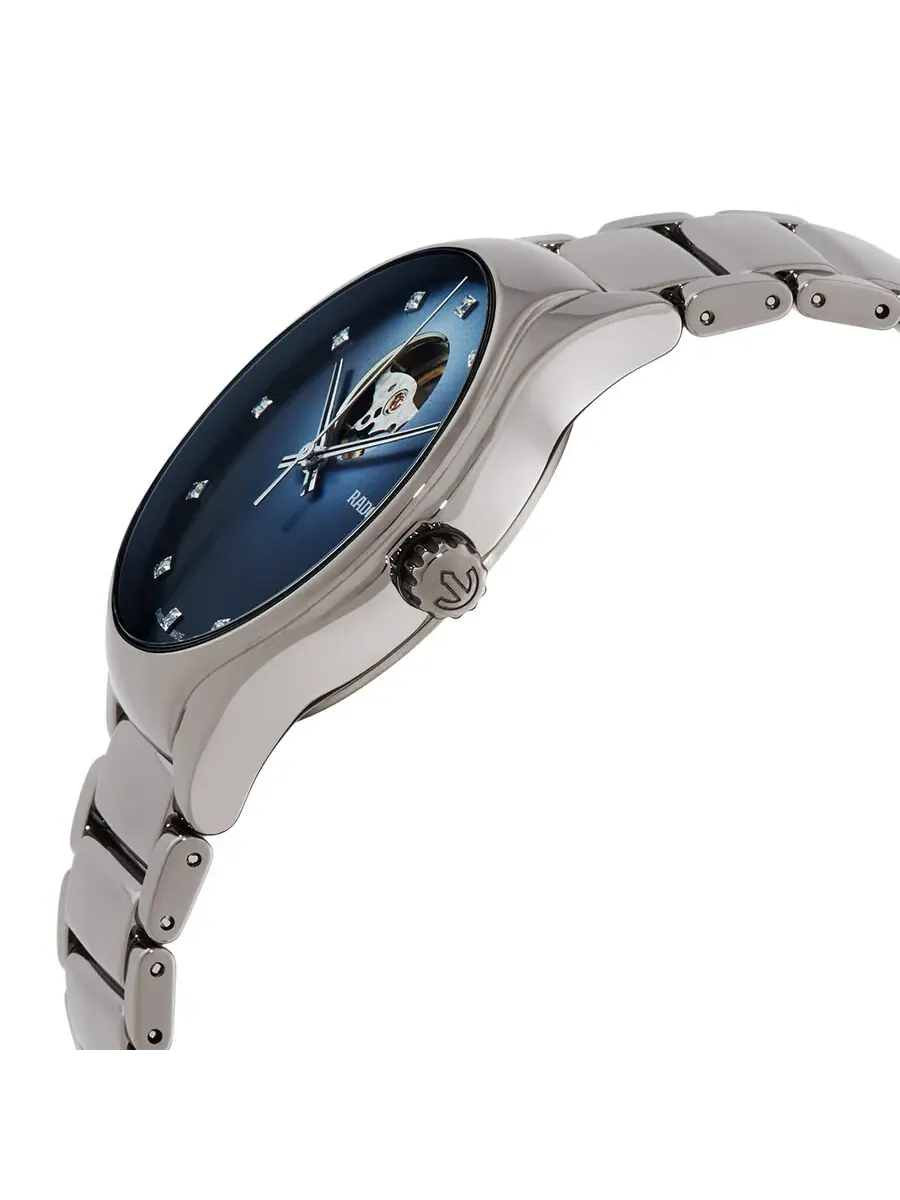 Часы унисекс Rado True Round Secret Diamonds с автоматическим механизмом и синим циферблатом R27108732 — изображение 2 из 3