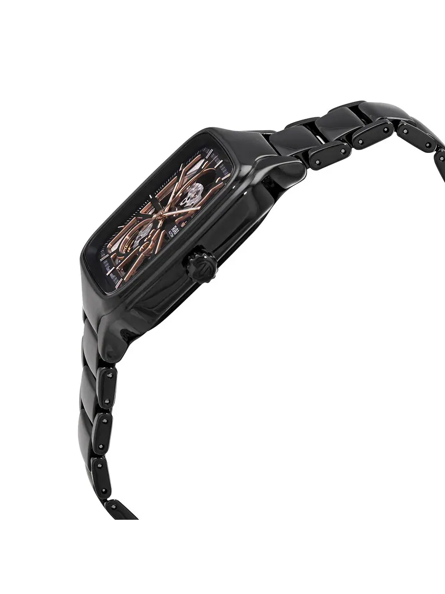 Мужские часы Rado True Square с автоматическим механизмом и черным циферблатом R27086162 — изображение 2 из 3, оттенок черный