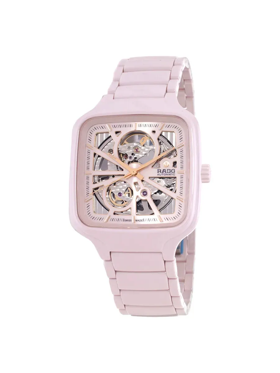 Женские часы Rado True Square Automatic R27123012 — изображение 1 из 3, оттенок розовый