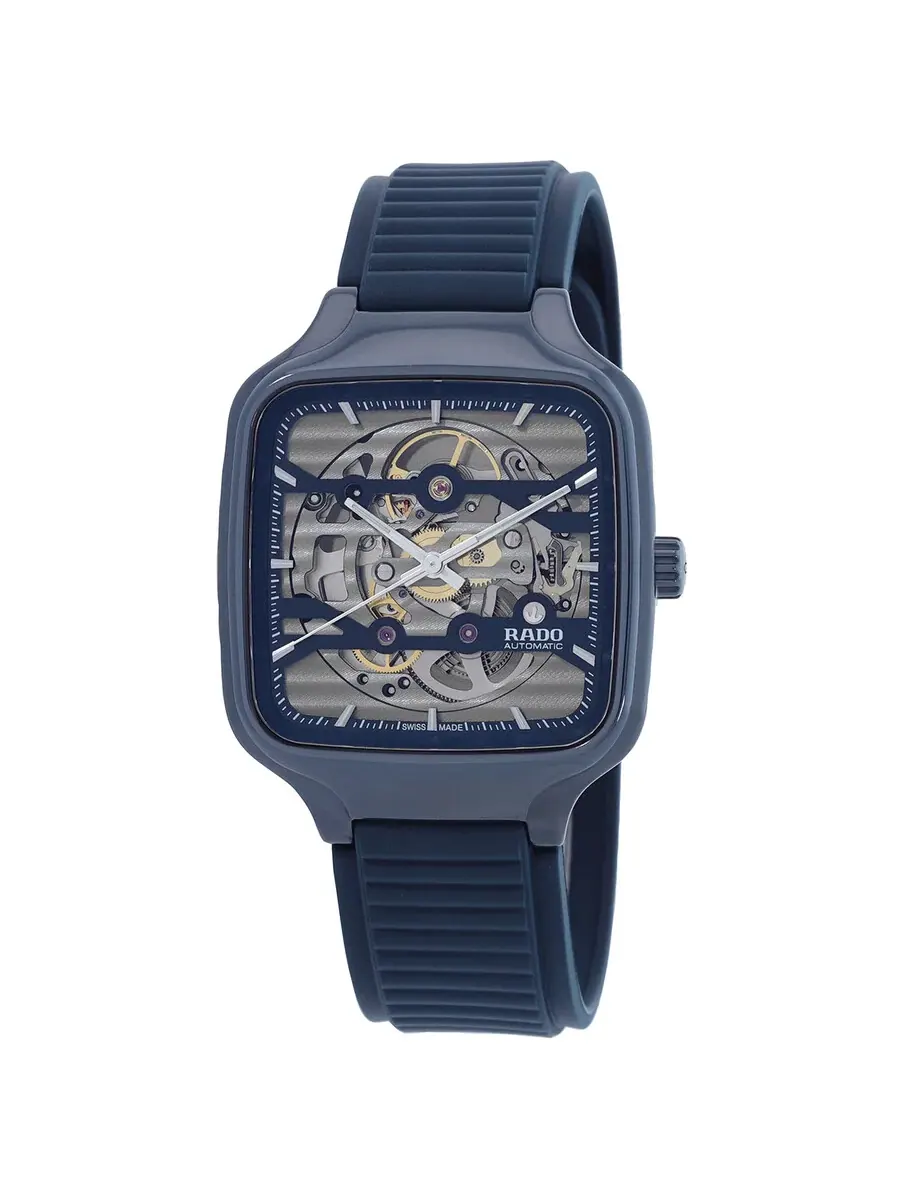 Часы Rado True Square Automatic Skeleton Dial Unisex Watch R27178205 — изображение 1 из 3, оттенок темно-синий