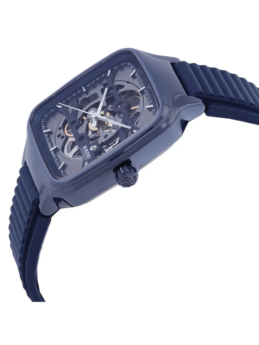 Часы Rado True Square Automatic Skeleton Dial Unisex Watch R27178205 — изображение 2 из 3, оттенок темно-синий