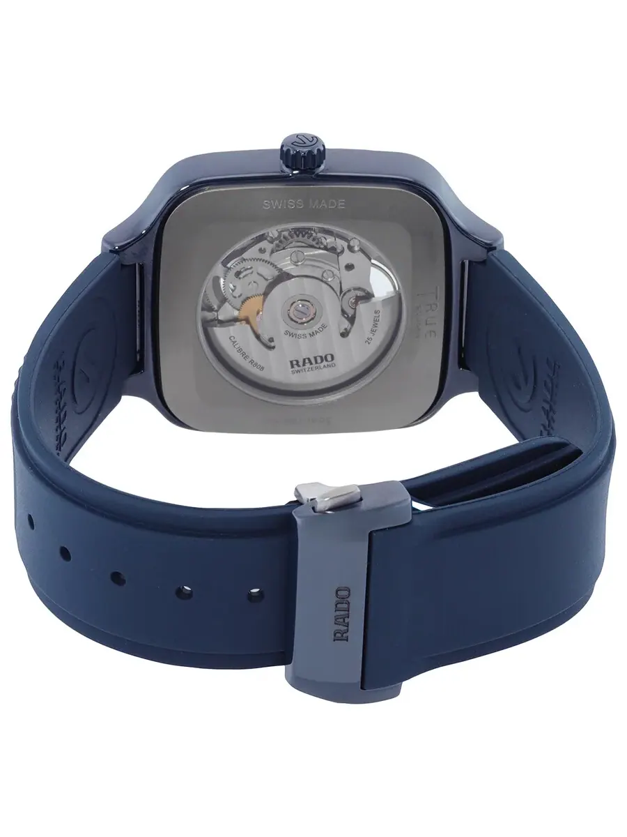 Часы Rado True Square Automatic Skeleton Dial Unisex Watch R27178205 — изображение 3 из 3, оттенок темно-синий