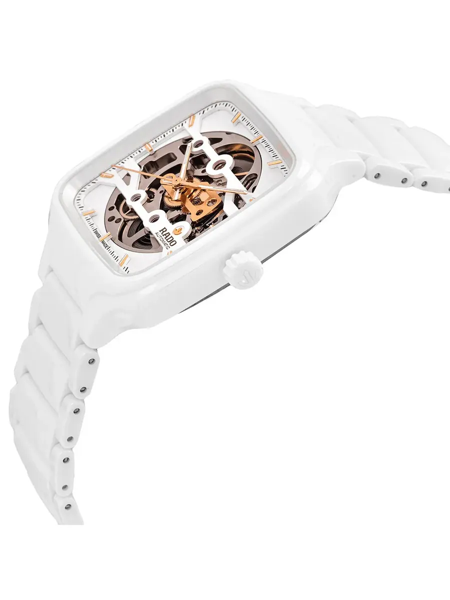 Часы Rado True Square Automatic Skeleton с белым циферблатом для мужчин и женщин R27126012 — изображение 2 из 3