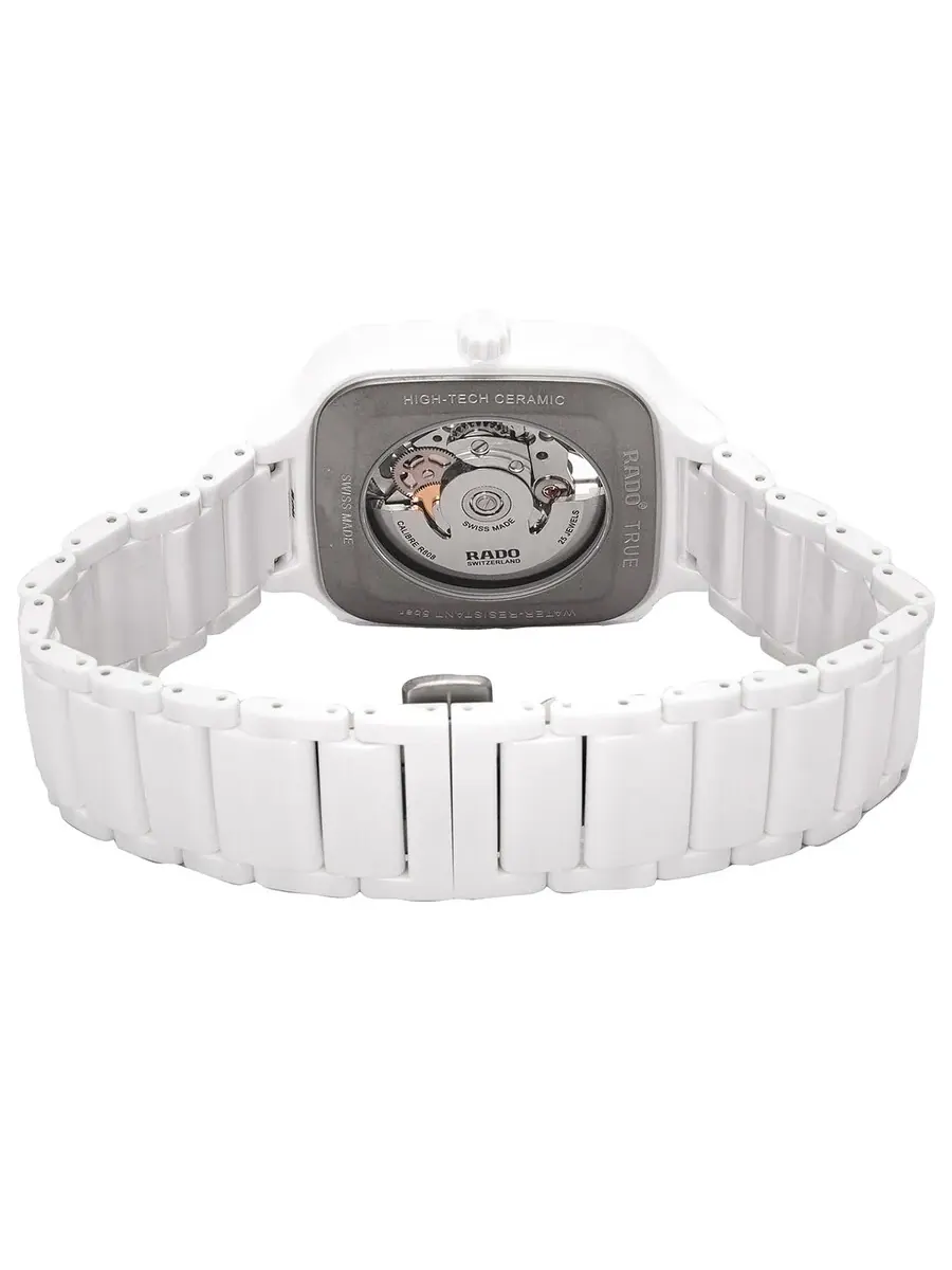 Часы Rado True Square Automatic Skeleton с белым циферблатом для мужчин и женщин R27126012 — изображение 3 из 3