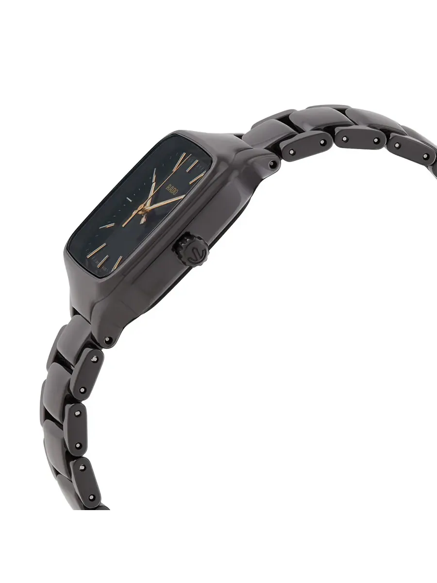 Женские часы Rado True Square с кварцевым механизмом и черным циферблатом R27080162 — изображение 2 из 3, оттенок черный