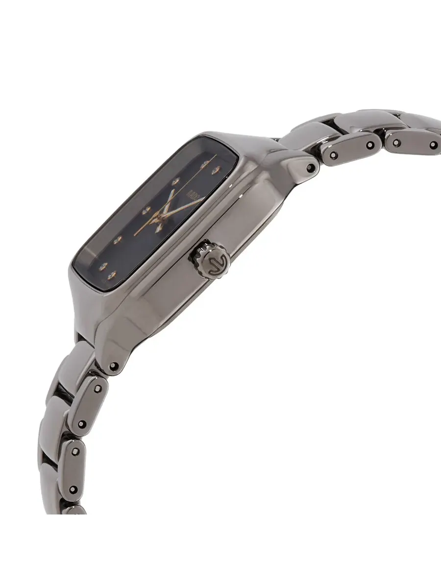 Женские часы Rado True Square Quartz с серым циферблатом и бриллиантами R27079702 — изображение 2 из 3, оттенок серый