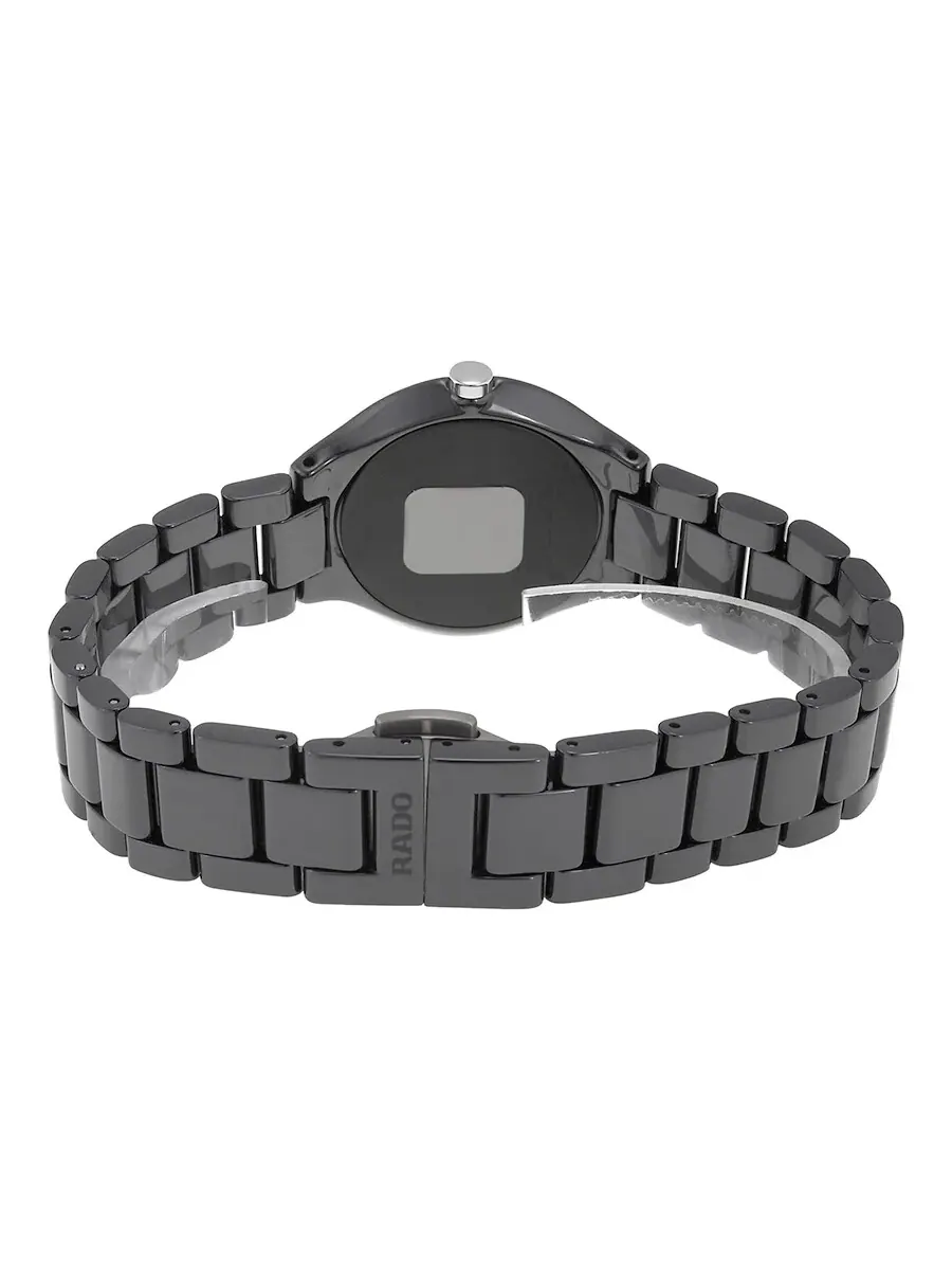 Женские часы Rado True Thinline с черным циферблатом и черной керамикой R27742712 — изображение 3 из 4, оттенок черный