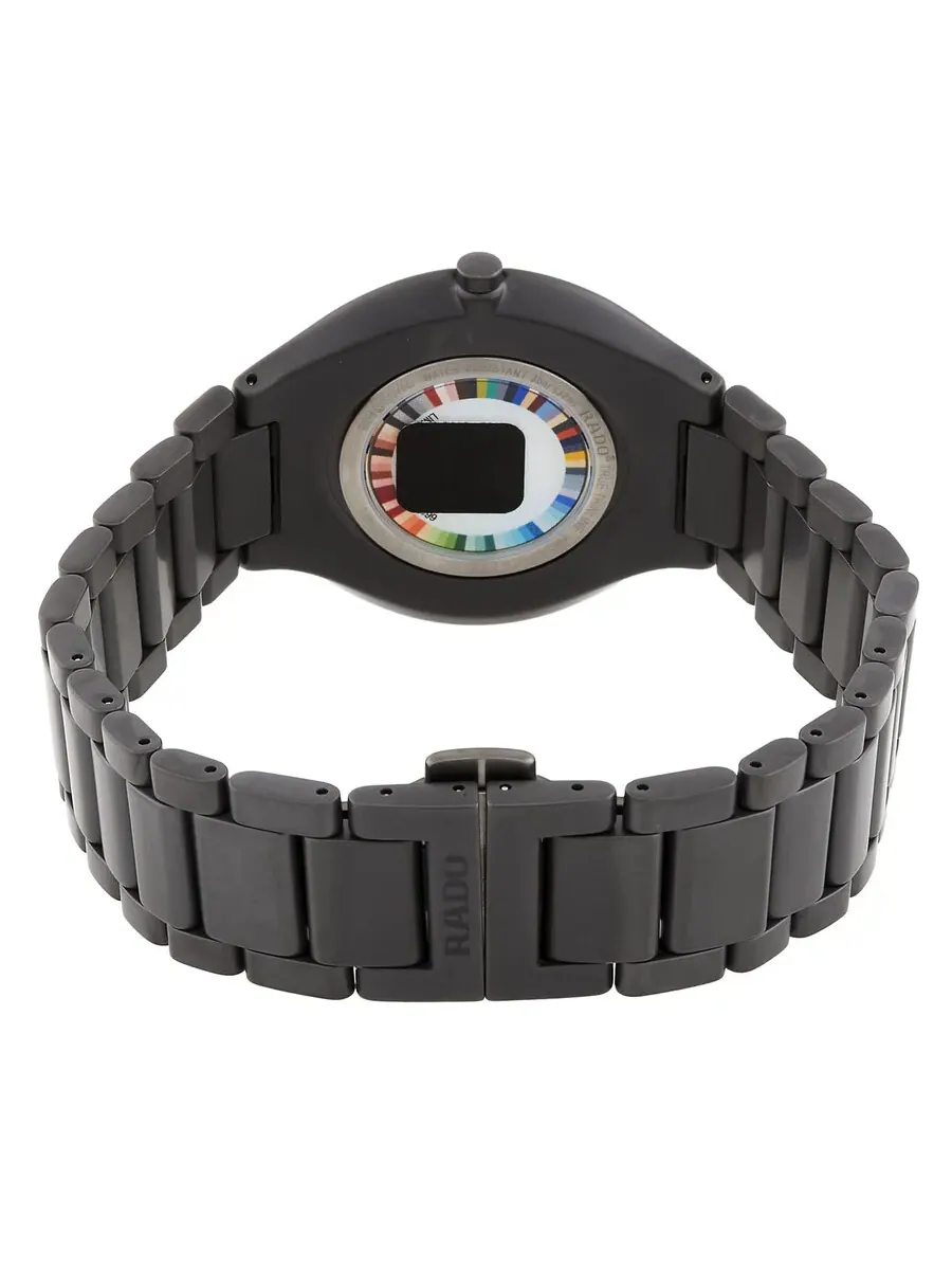Часы унисекс Rado True Thinline Les Couleurs с серым кварцевым циферблатом R27091612 — изображение 3 из 3, оттенок серый