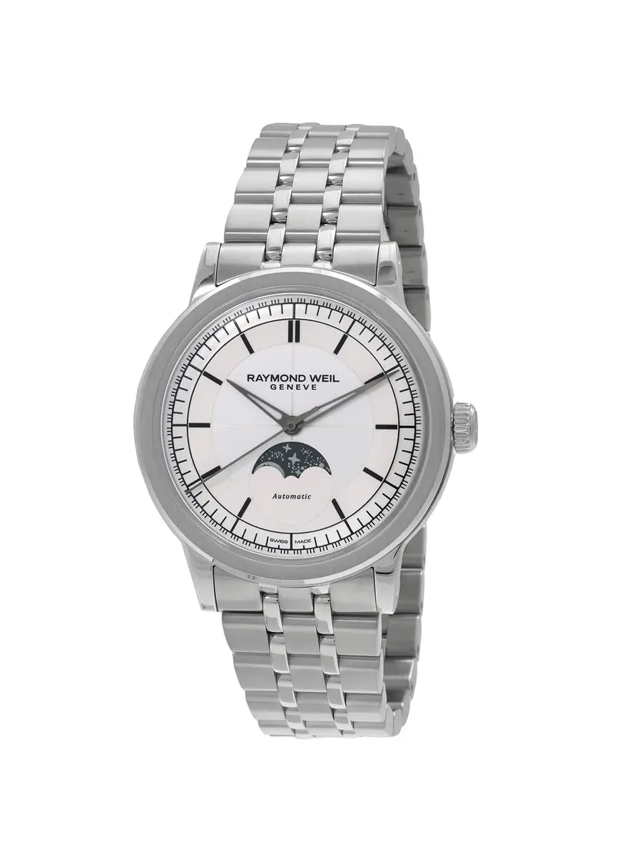 Часы Raymond Weil Millesime Automatic с фазами луны и серебристым циферблатом 2945-ST-65001 — изображение 1 из 3