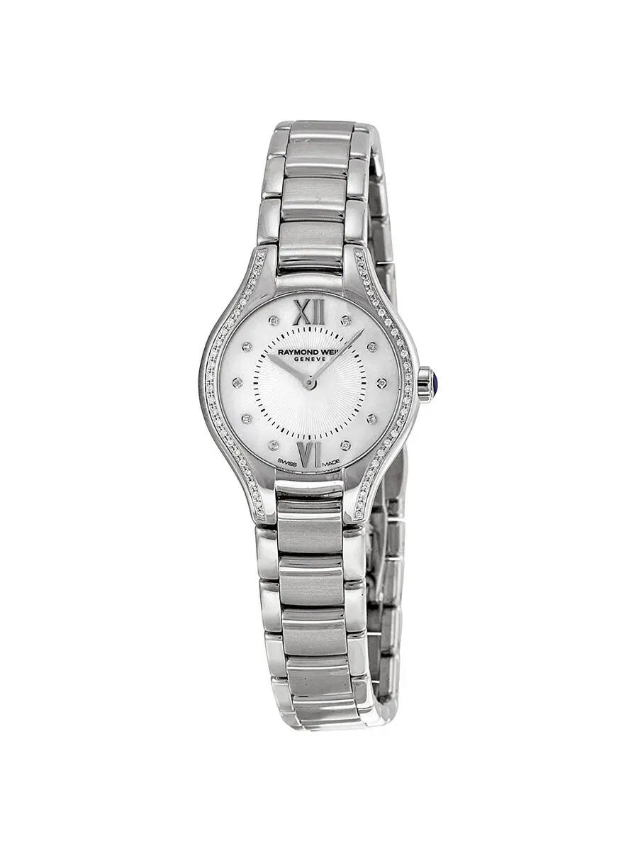 Женские часы Raymond Weil Noemia с перламутровым циферблатом и бриллиантами 5124-STS-00985 — изображение 1 из 4