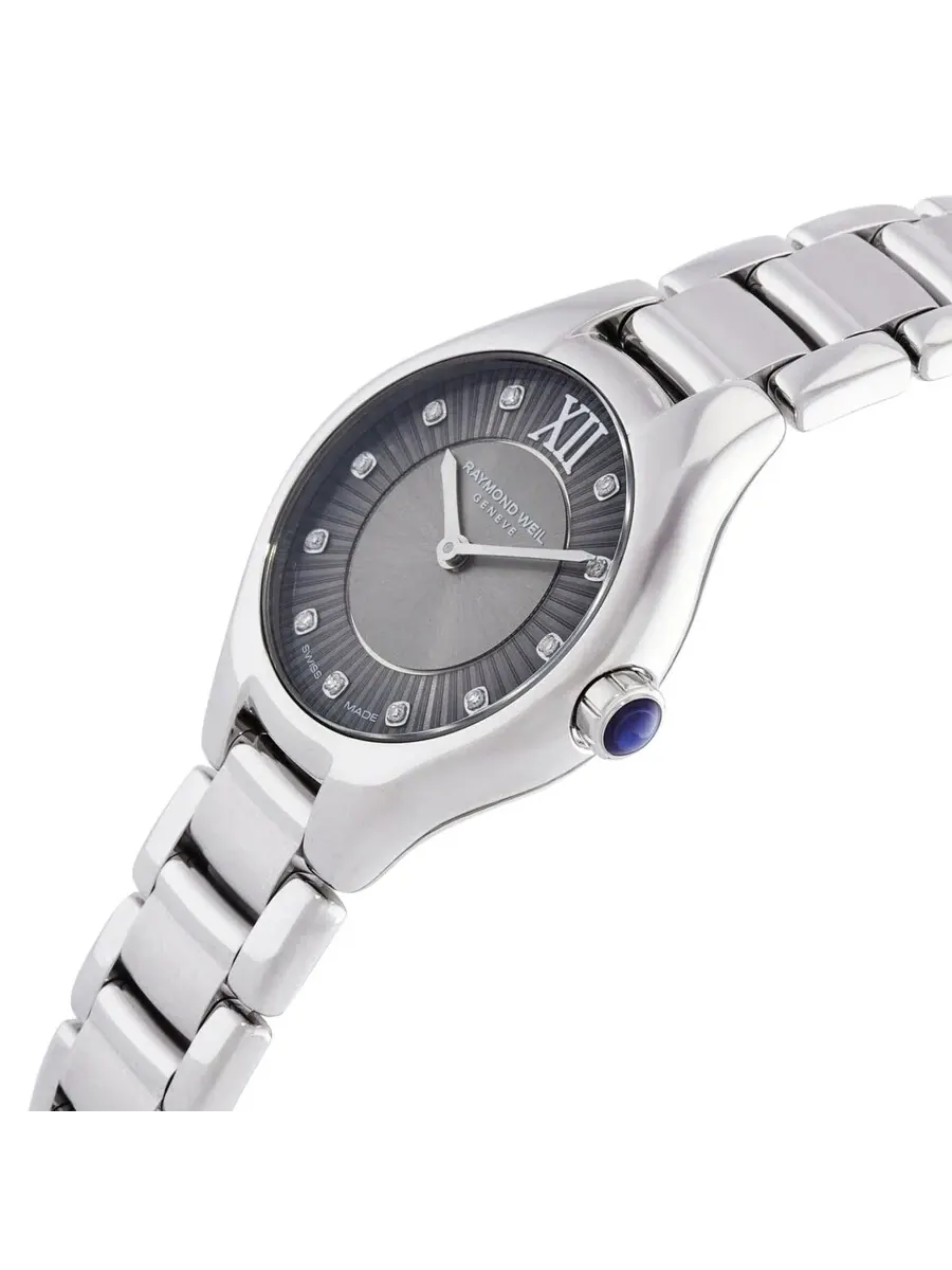 Женские часы Raymond Weil Noemia Quartz с серым циферблатом и бриллиантом, модель 5124-ST-60181 — изображение 2 из 3