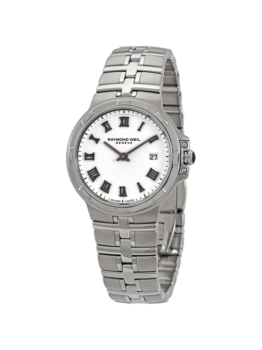 Женские часы Raymond Weil Parsifal с белым циферблатом 5180-ST-00300 — изображение 1 из 3, оттенок серебряный