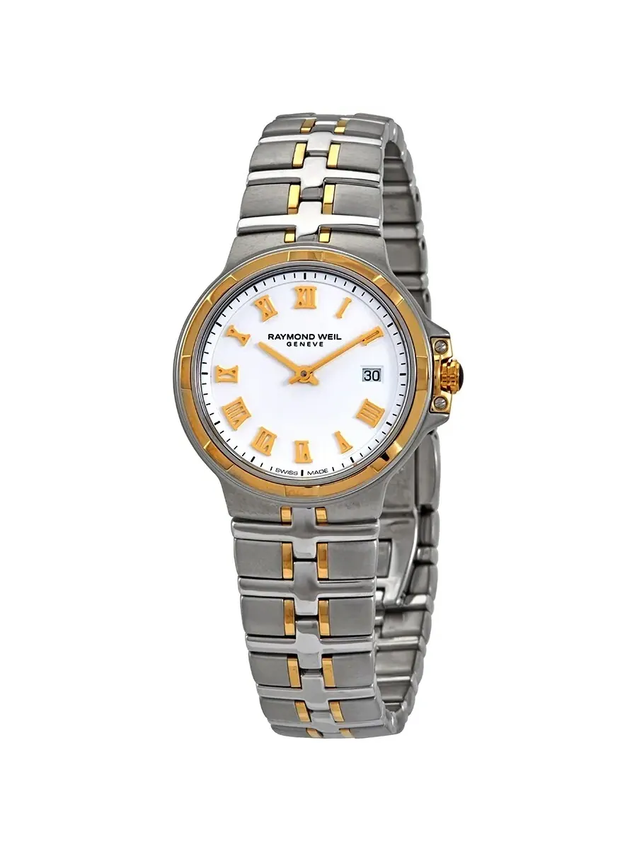 Женские часы Raymond Weil Parsifal с белым циферблатом 5180-STP-00308 — изображение 1 из 3, оттенок серебряный