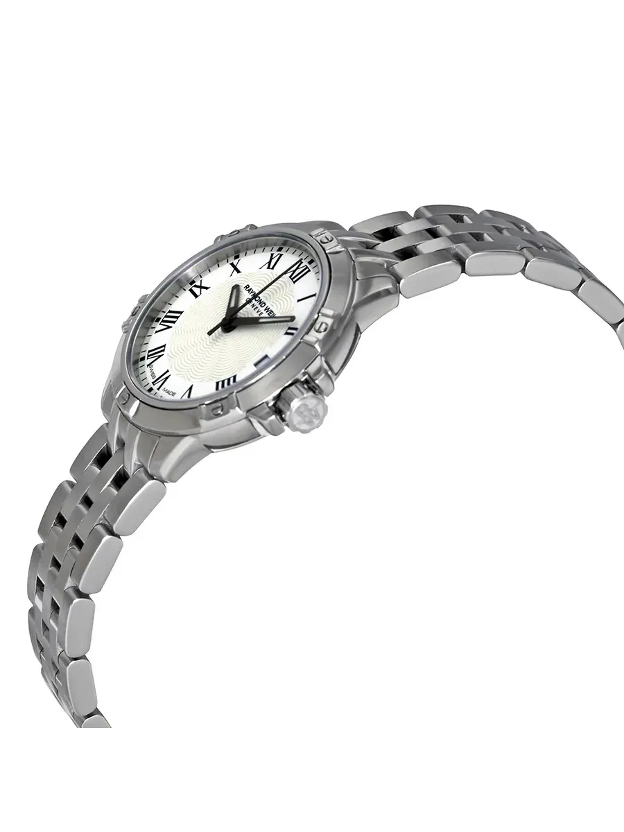 Женские часы Raymond Weil Tango с белым циферблатом, модель 5960-ST-00300 — изображение 2 из 3, оттенок серебряный