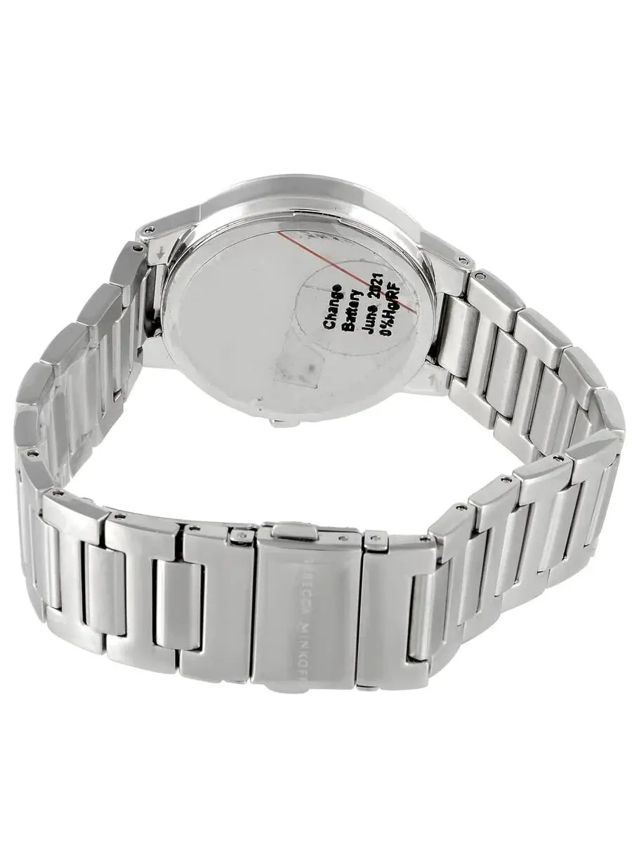 Женские часы Rebecca Minkoff Cali Quartz Silver с белым циферблатом 2200303 — изображение 4 из 4, оттенок серебряный