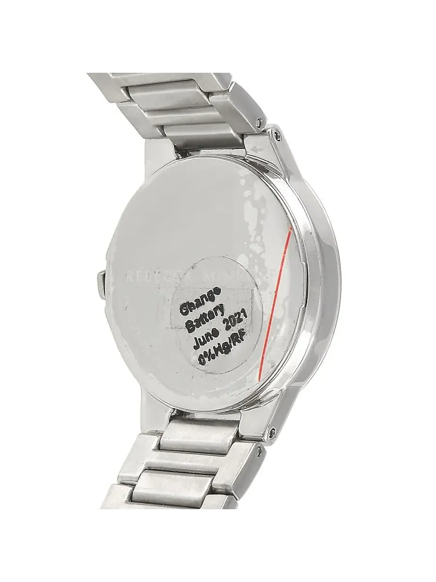 Женские часы Rebecca Minkoff Cali Quartz Silver с белым циферблатом 2200323 — изображение 3 из 4, оттенок серебряный