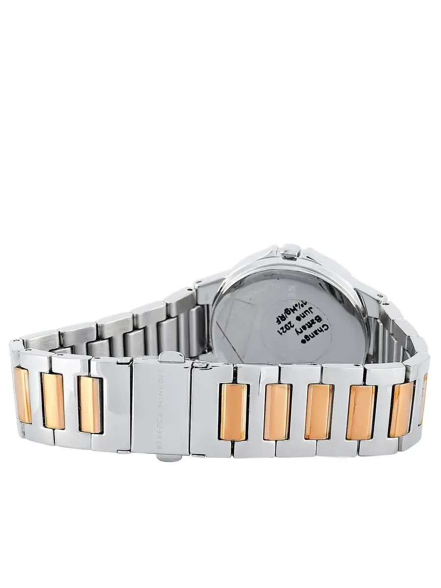 Женские часы Rebecca Minkoff Cali Quartz Silver с белым циферблатом 2200324 — изображение 3 из 4, оттенок серебряный