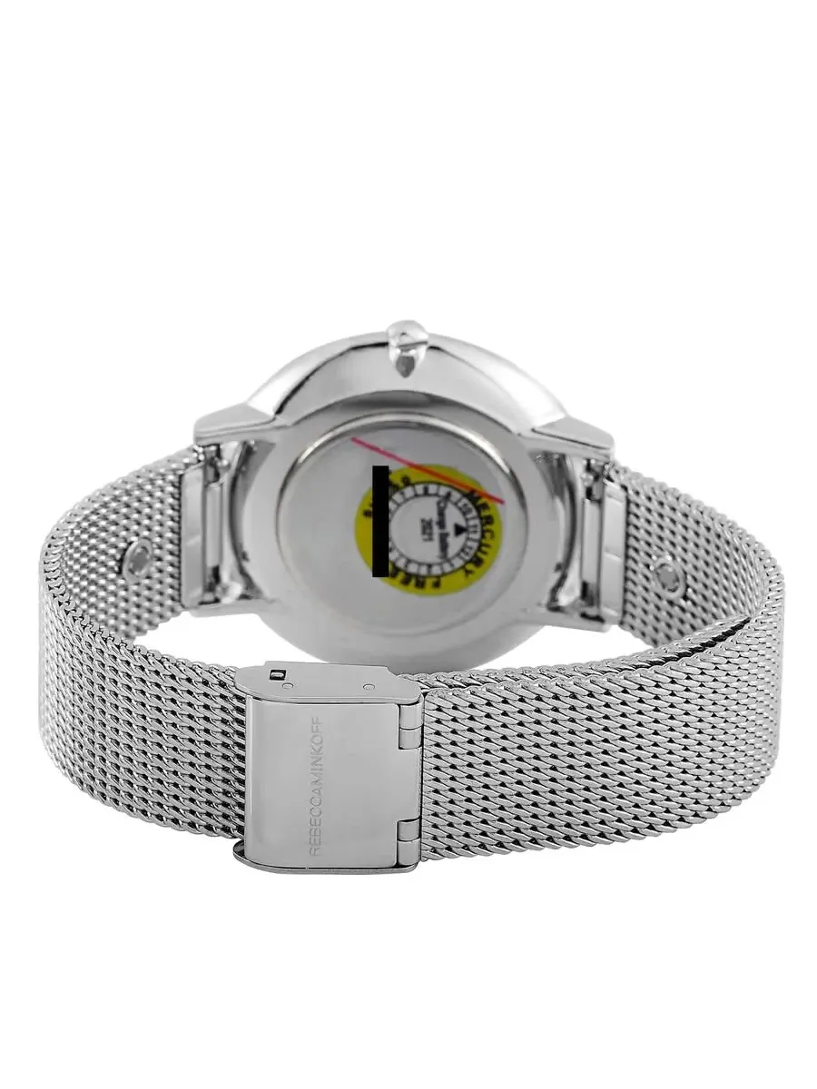 Женские часы Rebecca Minkoff Major Quartz Silver с белым циферблатом 2200001 — изображение 3 из 4, оттенок серебряный