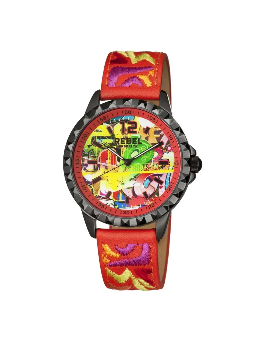Женские часы Rebel Dumbo Red Dial RB122-6051 — черный