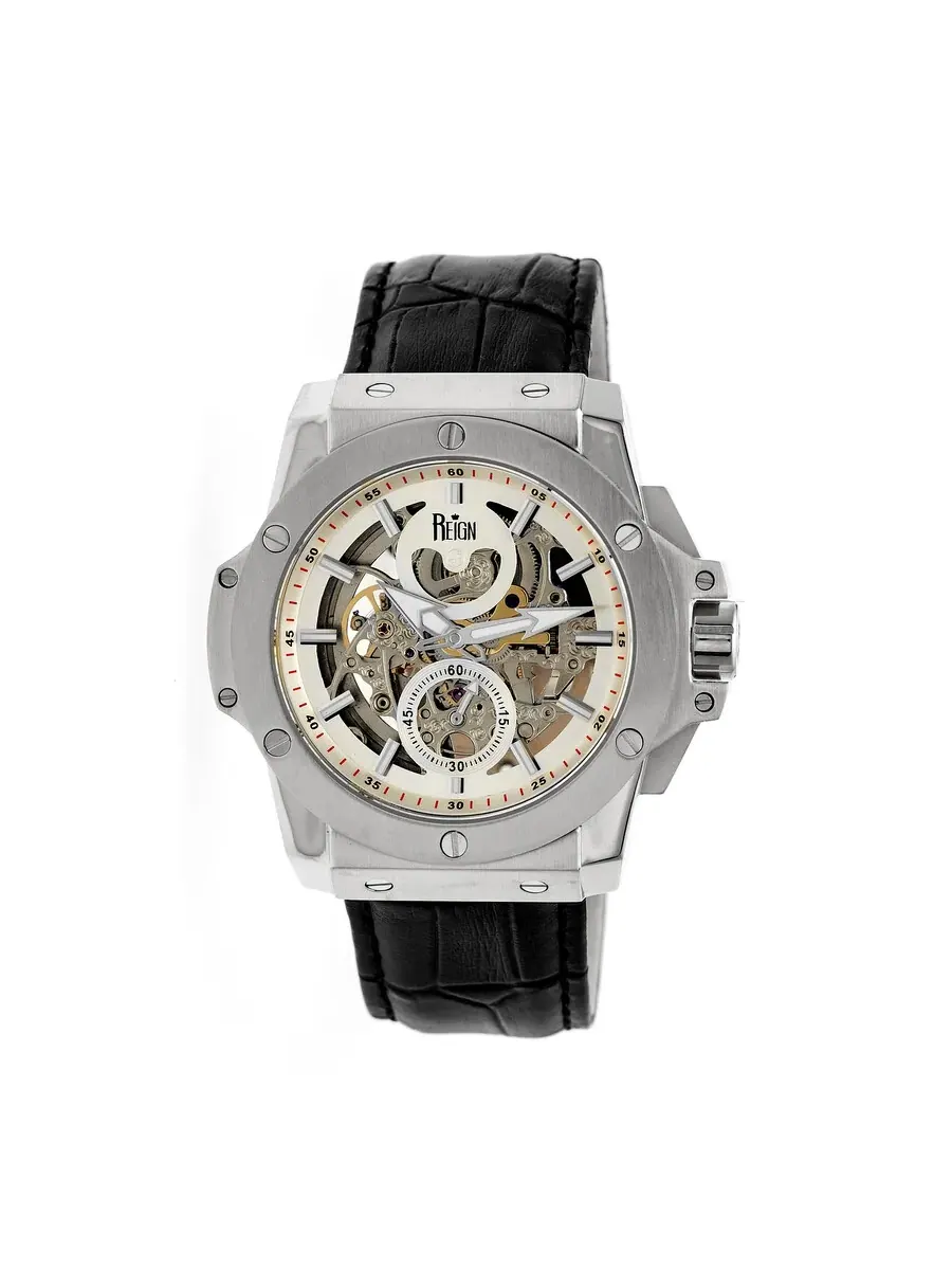 Мужские часы Reign Commodus Automatic с серебристым циферблатом REIRN4001 — серебристый