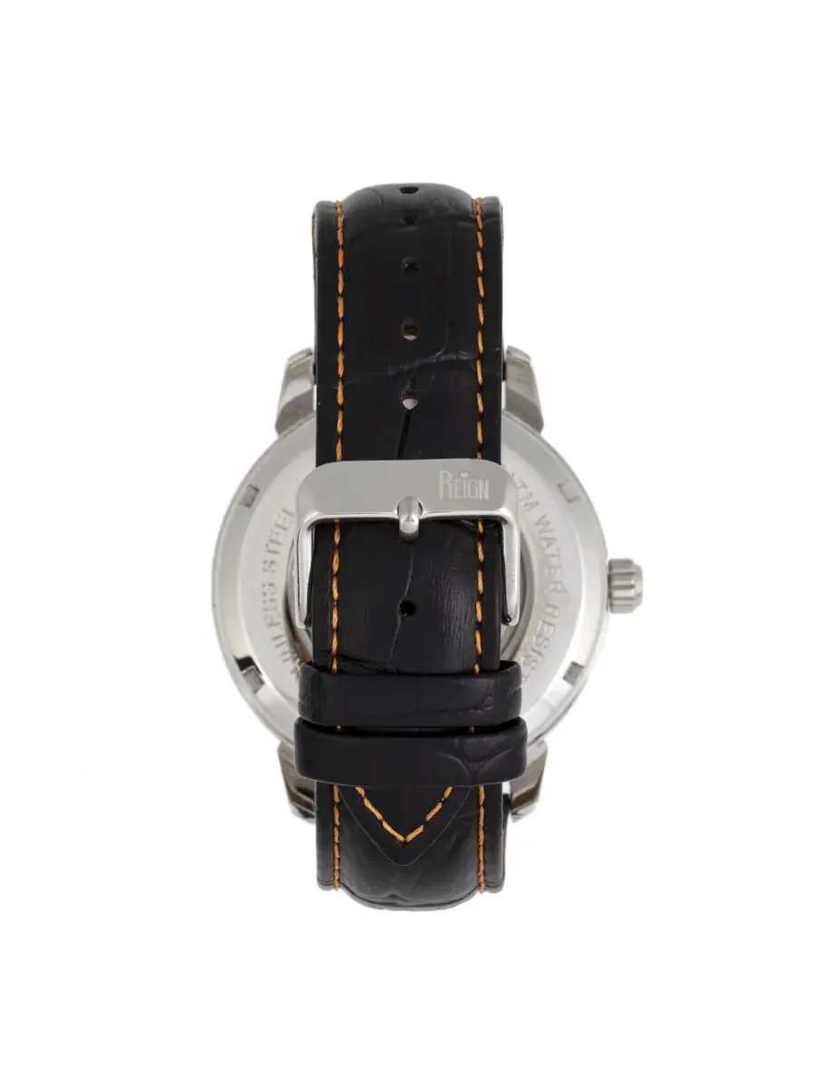 Мужские часы Reign Rudolf Automatic с черным циферблатом REIRN5902 — изображение 2 из 4, оттенок серебряный