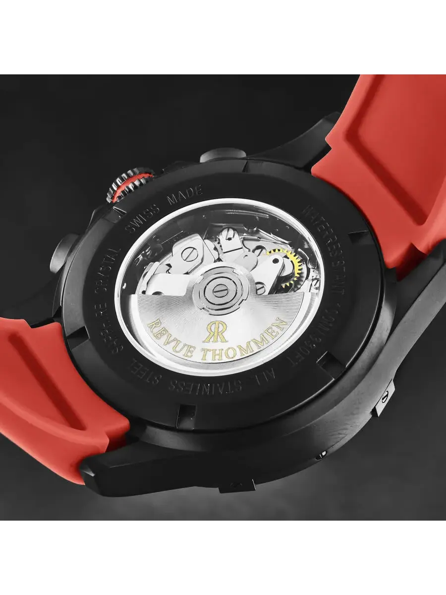 Мужские часы Revue Thommen Air Speed Chronograph с черным циферблатом 16071.6676 — изображение 7 из 7, оттенок черный