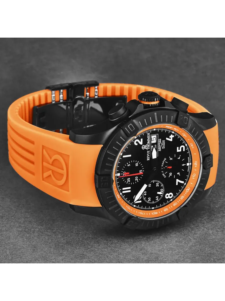 Мужские часы Revue Thommen Air Speed Chronograph с черным циферблатом 16071.6779 — изображение 2 из 7, оттенок черный