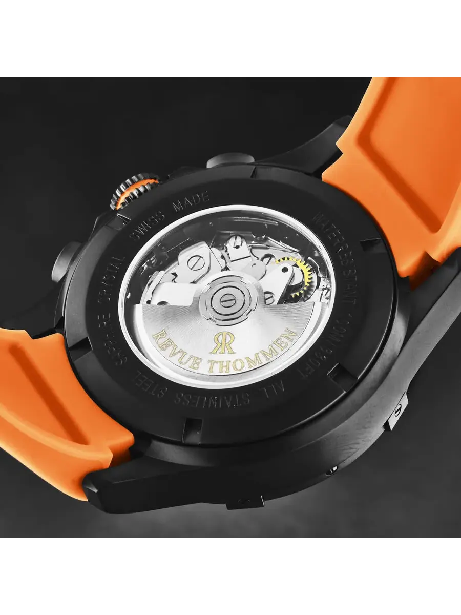 Мужские часы Revue Thommen Air Speed Chronograph с черным циферблатом 16071.6779 — изображение 6 из 7, оттенок черный