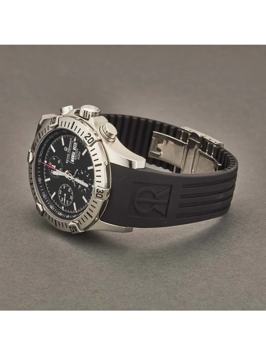 Мужские часы Revue Thommen Air Speed XL Chronograph Automatic с черным циферблатом 16071.6839 — изображение 2 из 4