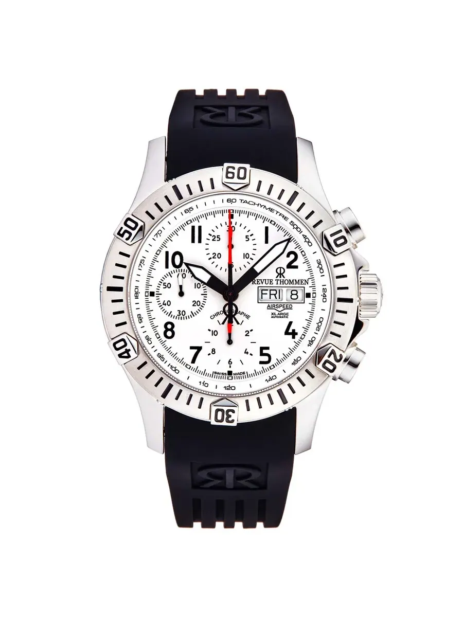 Мужские часы Revue Thommen Air Speed XL Chronograph Automatic с серебристым циферблатом 16071.6822 — изображение 1 из 3