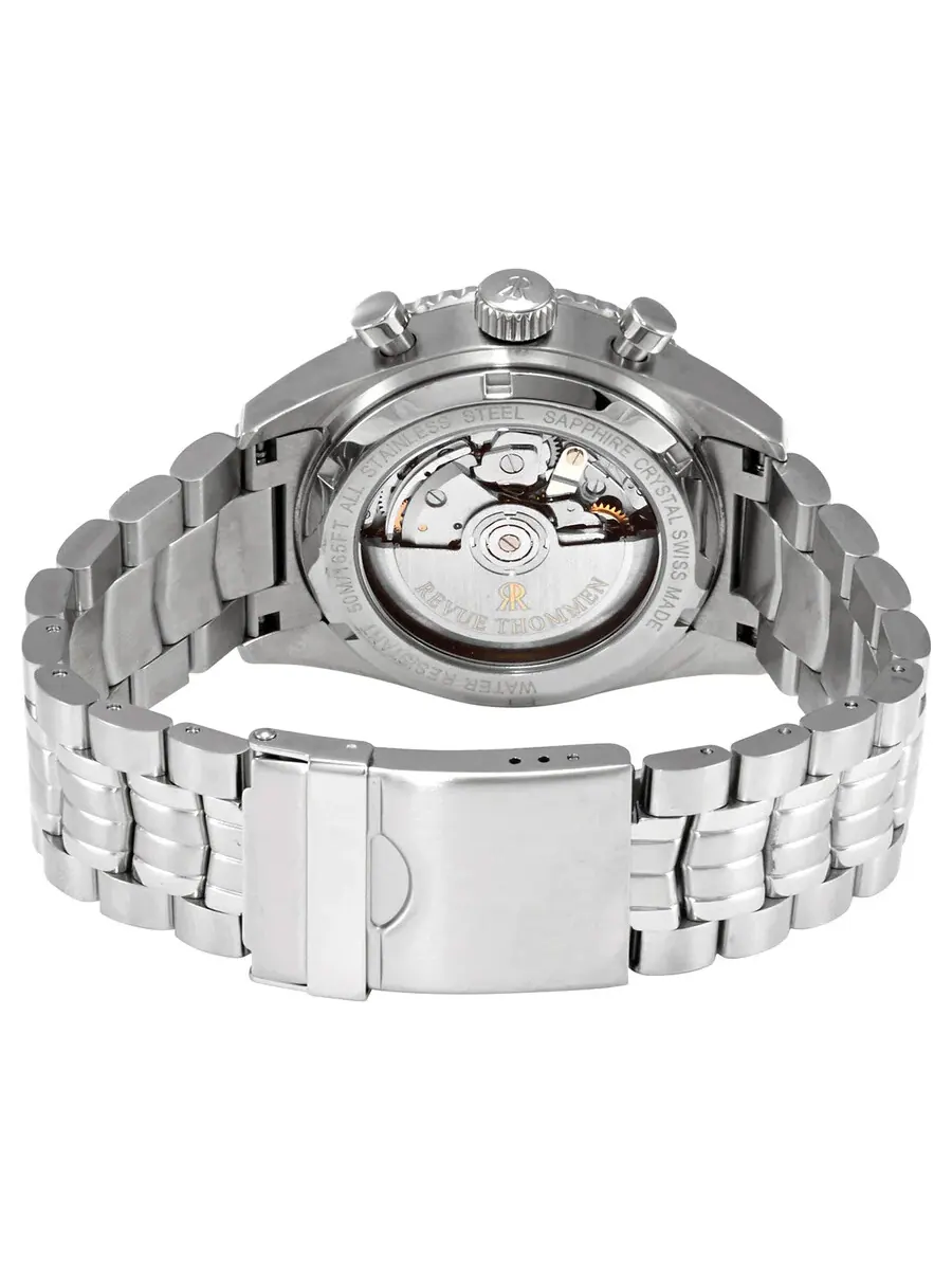 Мужские часы Revue Thommen Aviator Chronograph Automatic с черным циферблатом, модель 17000.6134 — изображение 3 из 6