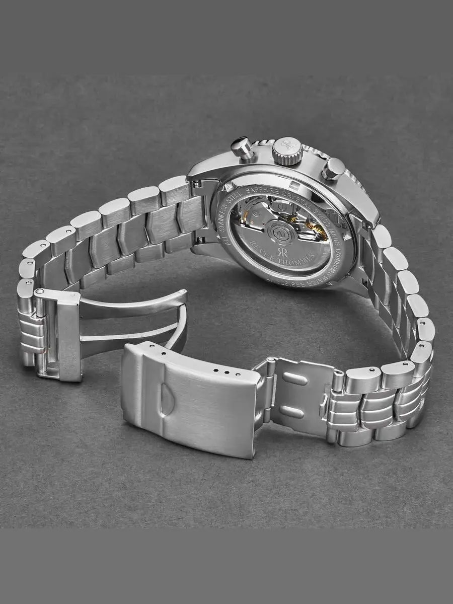 Мужские часы Revue Thommen Aviator Chronograph Automatic с черным циферблатом, модель 17000.6134 — изображение 4 из 6