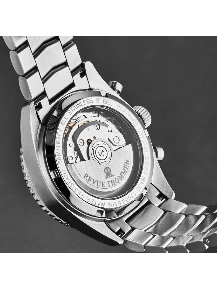 Мужские часы Revue Thommen Aviator Chronograph Automatic с черным циферблатом, модель 17000.6134 — изображение 6 из 6