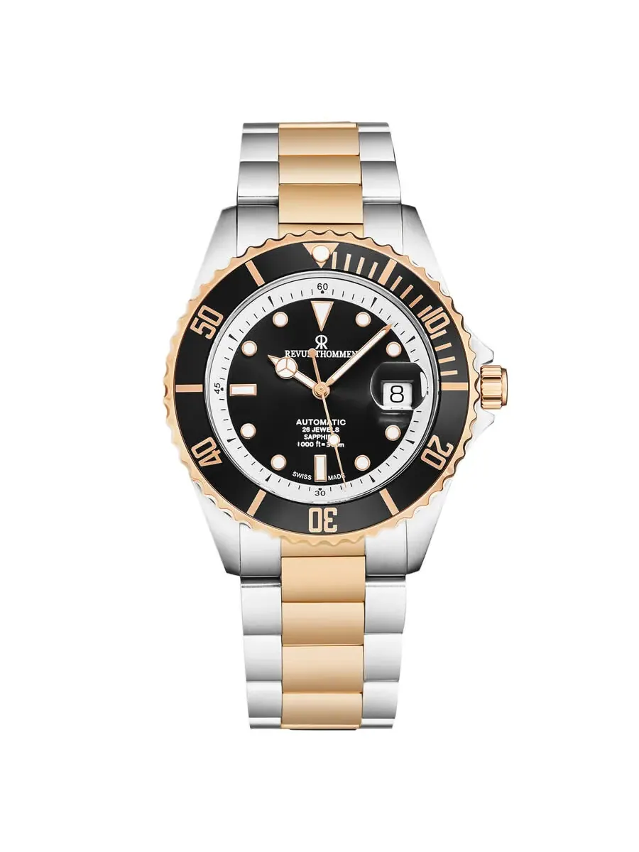 Мужские часы Revue Thommen Diver Automatic с черным циферблатом 17571.2457 — изображение 1 из 7, оттенок черный