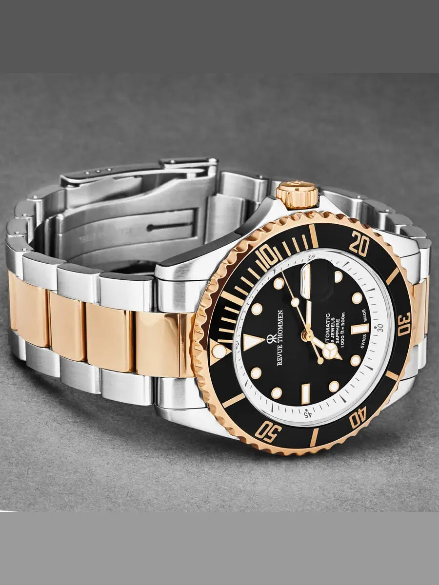 Мужские часы Revue Thommen Diver Automatic с черным циферблатом 17571.2457 — изображение 2 из 7, оттенок черный