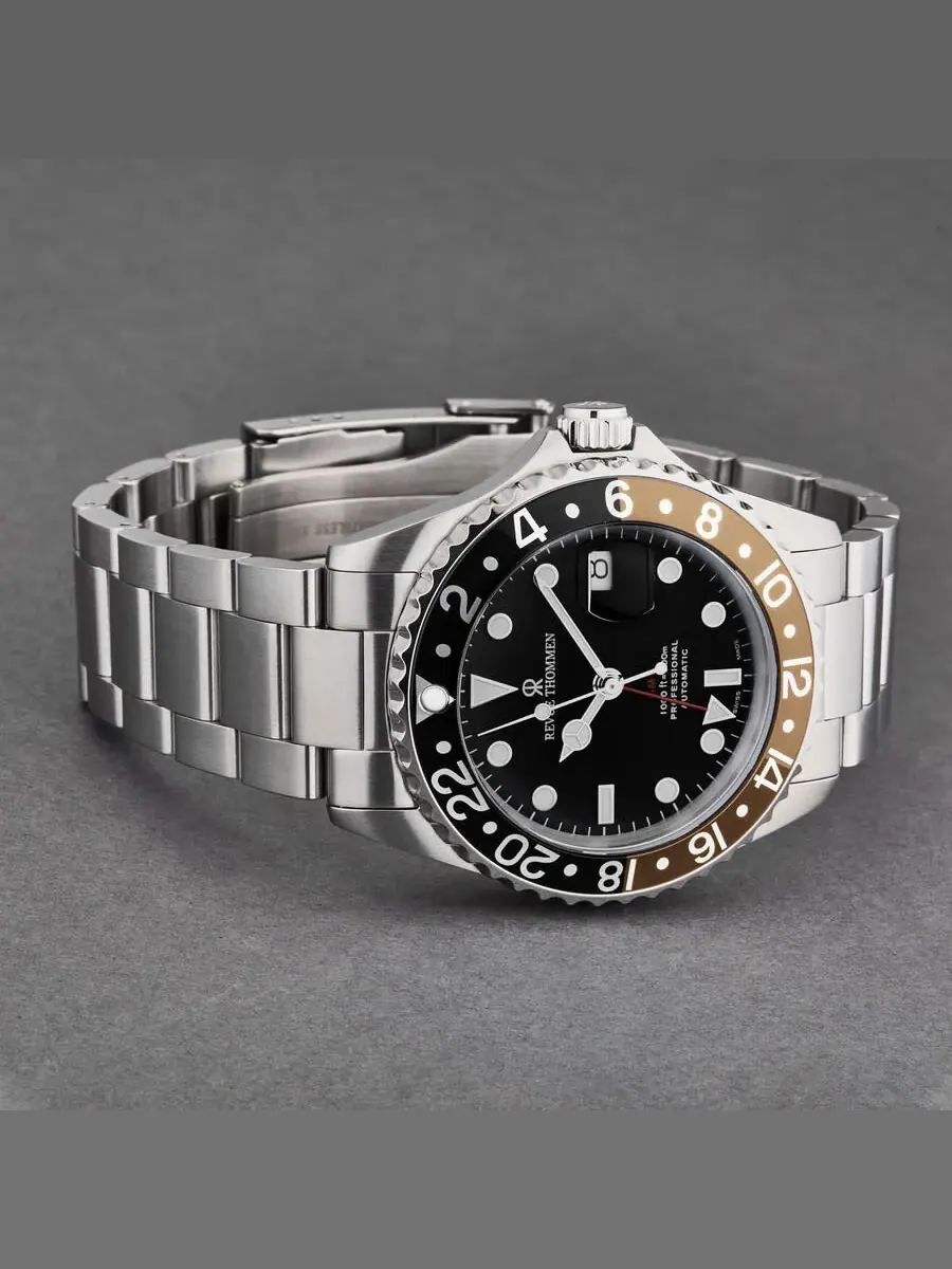 Мужские часы Revue Thommen Diver Automatic с черным циферблатом 17572.2132 — изображение 2 из 7, оттенок бежевый