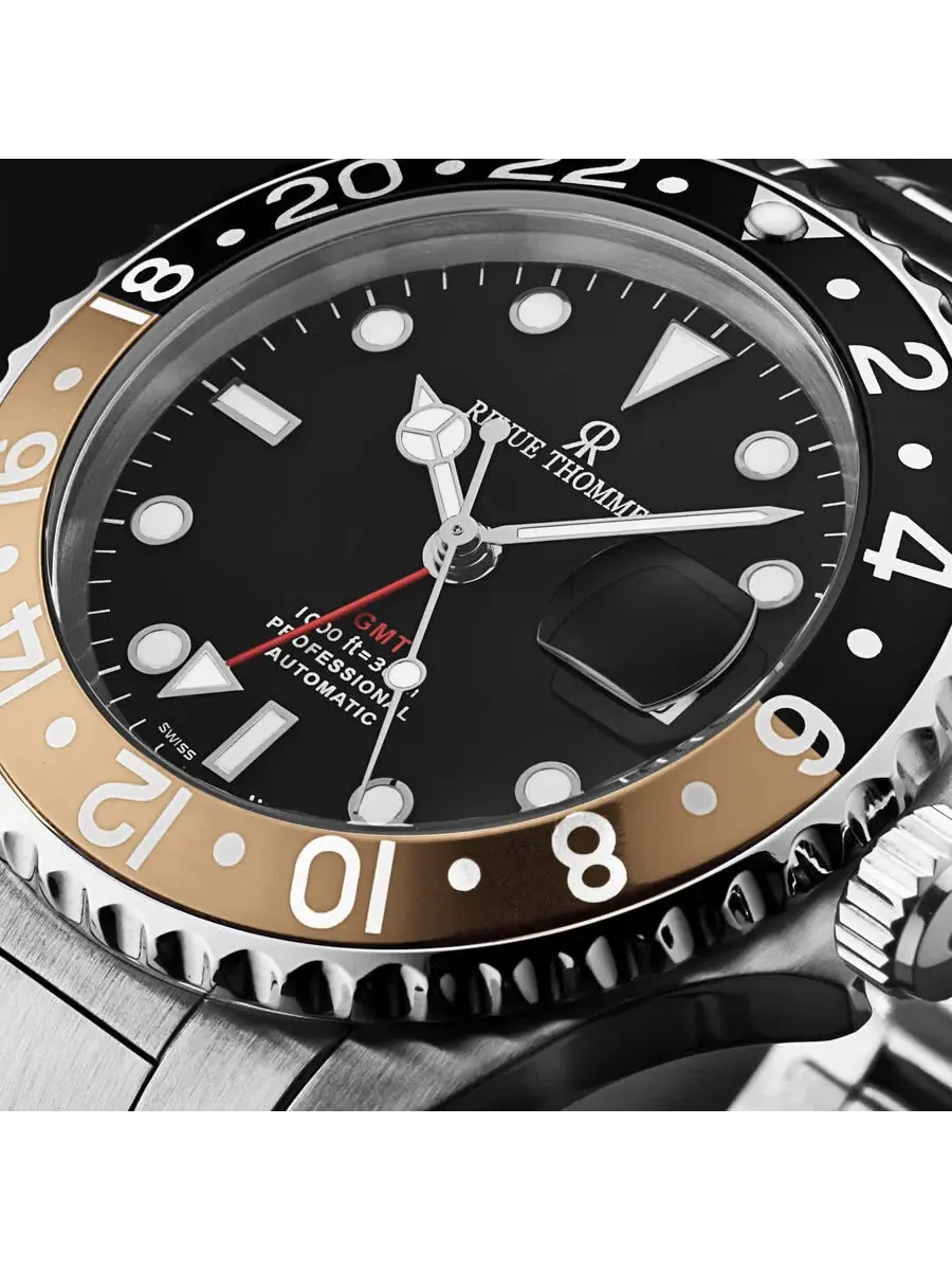 Мужские часы Revue Thommen Diver Automatic с черным циферблатом 17572.2132 — изображение 5 из 7, оттенок бежевый