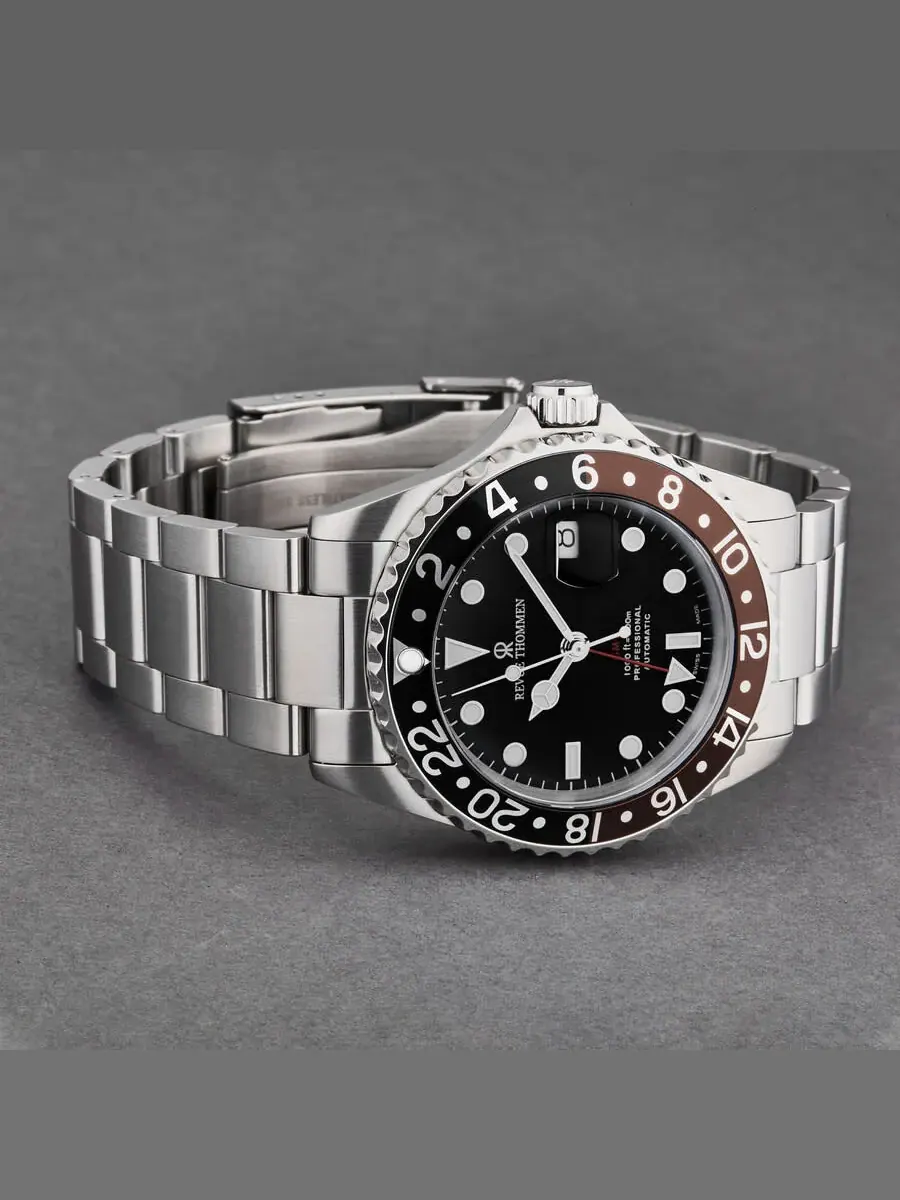 Мужские часы Revue Thommen Diver Automatic с черным циферблатом 17572.2139 — изображение 2 из 7, оттенок коричневый