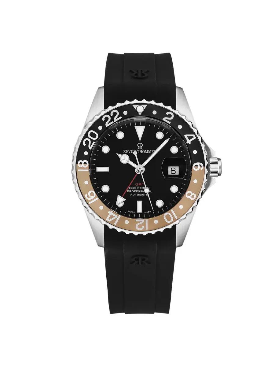 Мужские часы Revue Thommen Diver Automatic с черным циферблатом 17572.2832 — изображение 1 из 7, оттенок бежевый