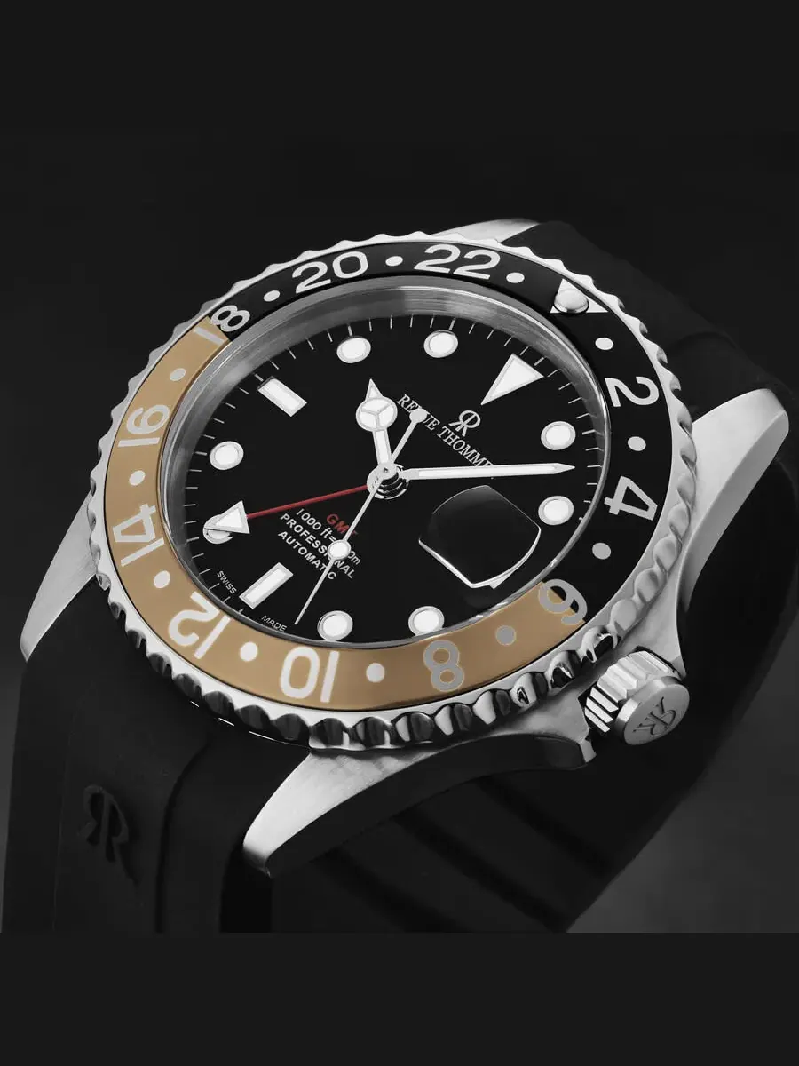 Мужские часы Revue Thommen Diver Automatic с черным циферблатом 17572.2832 — изображение 5 из 7, оттенок бежевый