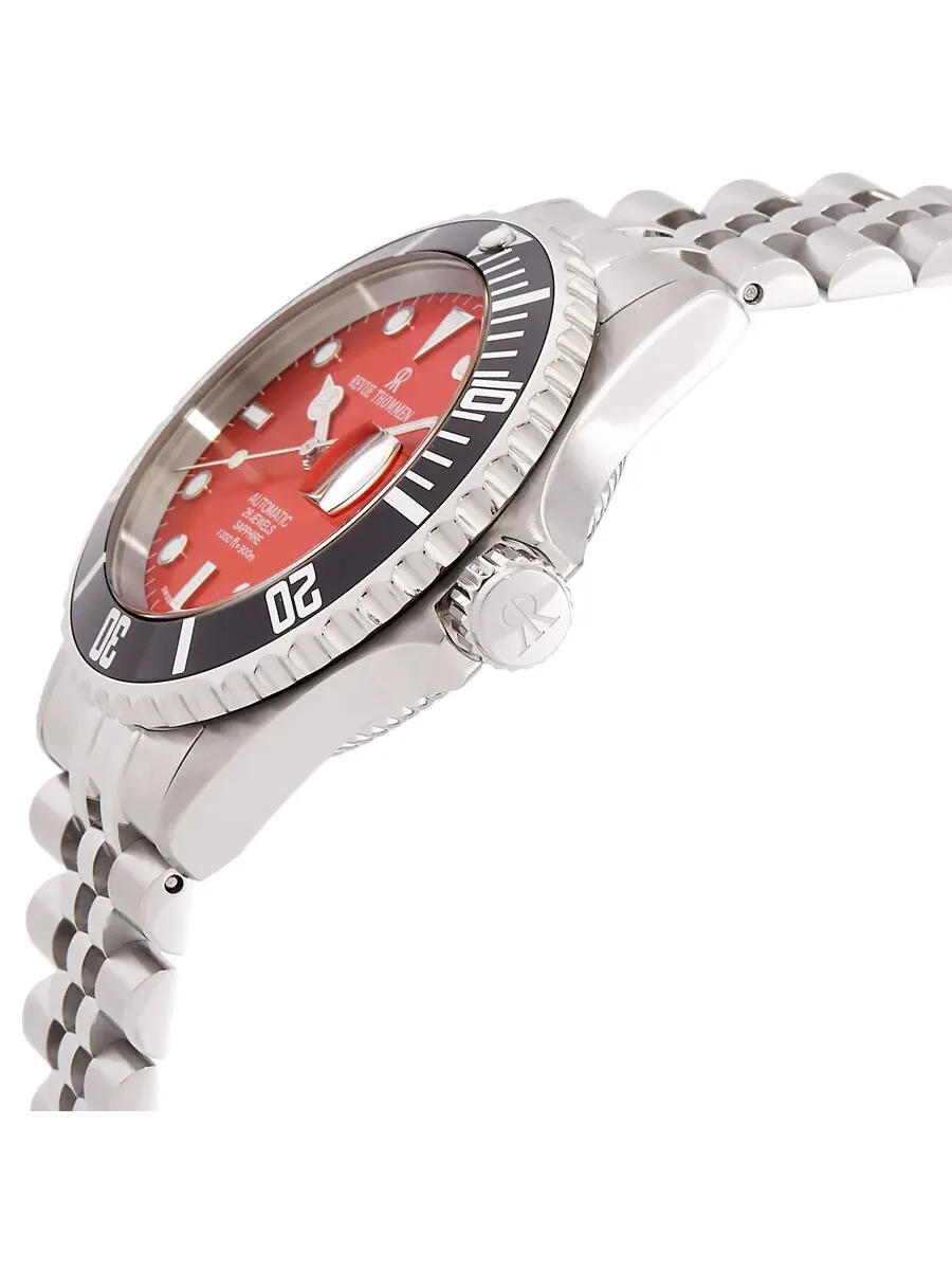 Мужские часы Revue Thommen Diver Automatic с красным циферблатом 17571.2238 — изображение 2 из 3, оттенок серебряный