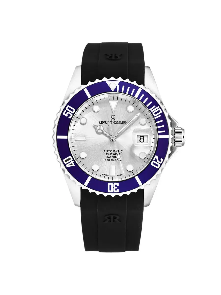 Мужские часы Revue Thommen Diver Automatic с серебристым циферблатом 17571.2825 — изображение 1 из 6, оттенок серебряный