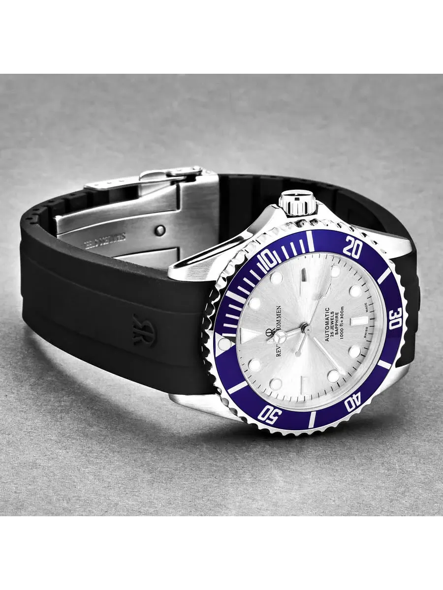 Мужские часы Revue Thommen Diver Automatic с серебристым циферблатом 17571.2825 — изображение 2 из 6, оттенок серебряный