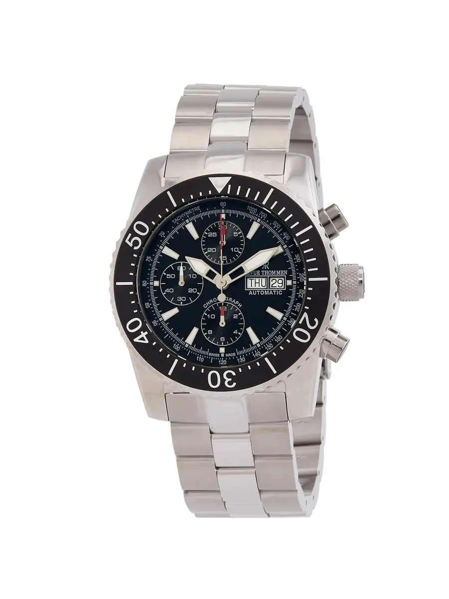 Мужские часы Revue Thommen Diver Chronograph Automatic с черным циферблатом 17030.6134 — изображение 1 из 3