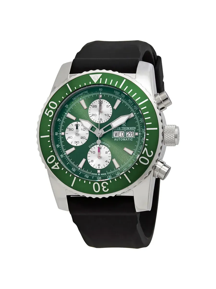 Мужские часы Revue Thommen Diver Chronograph Automatic с зеленым циферблатом 17030.6531 — изображение 1 из 4