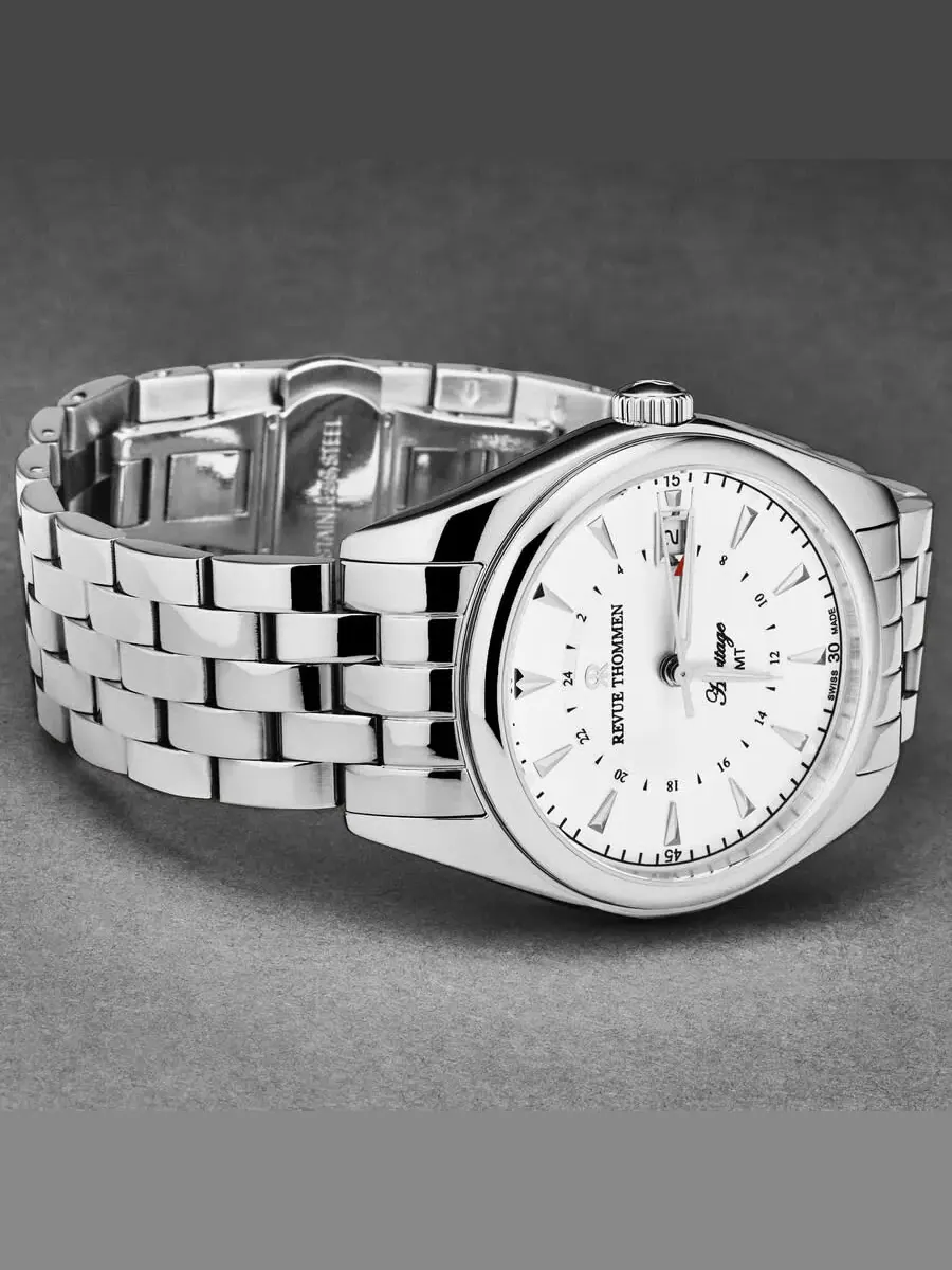 Мужские часы Revue Thommen Heritage Automatic с серебристым циферблатом 21010.2332 — изображение 2 из 7, оттенок серебряный