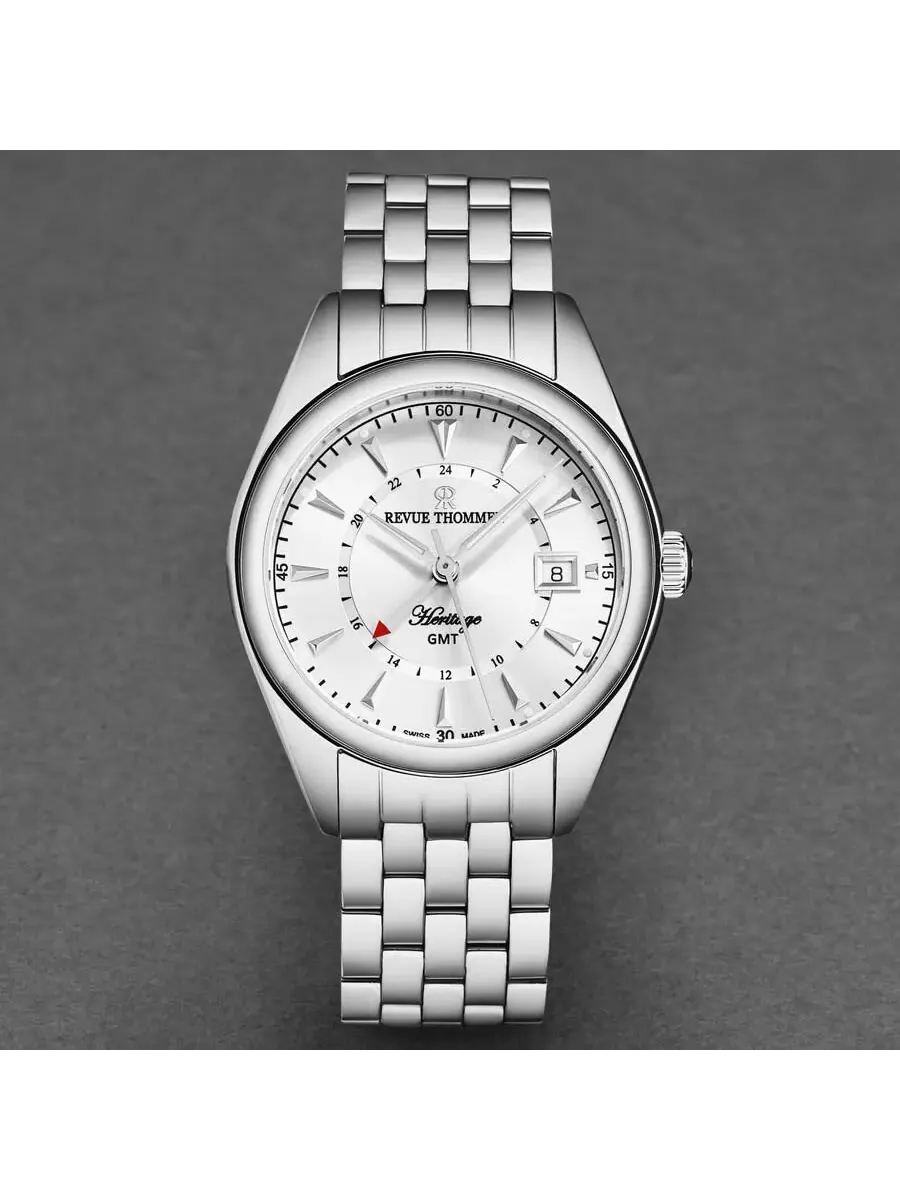 Мужские часы Revue Thommen Heritage Automatic с серебристым циферблатом 21010.2332 — изображение 4 из 7, оттенок серебряный