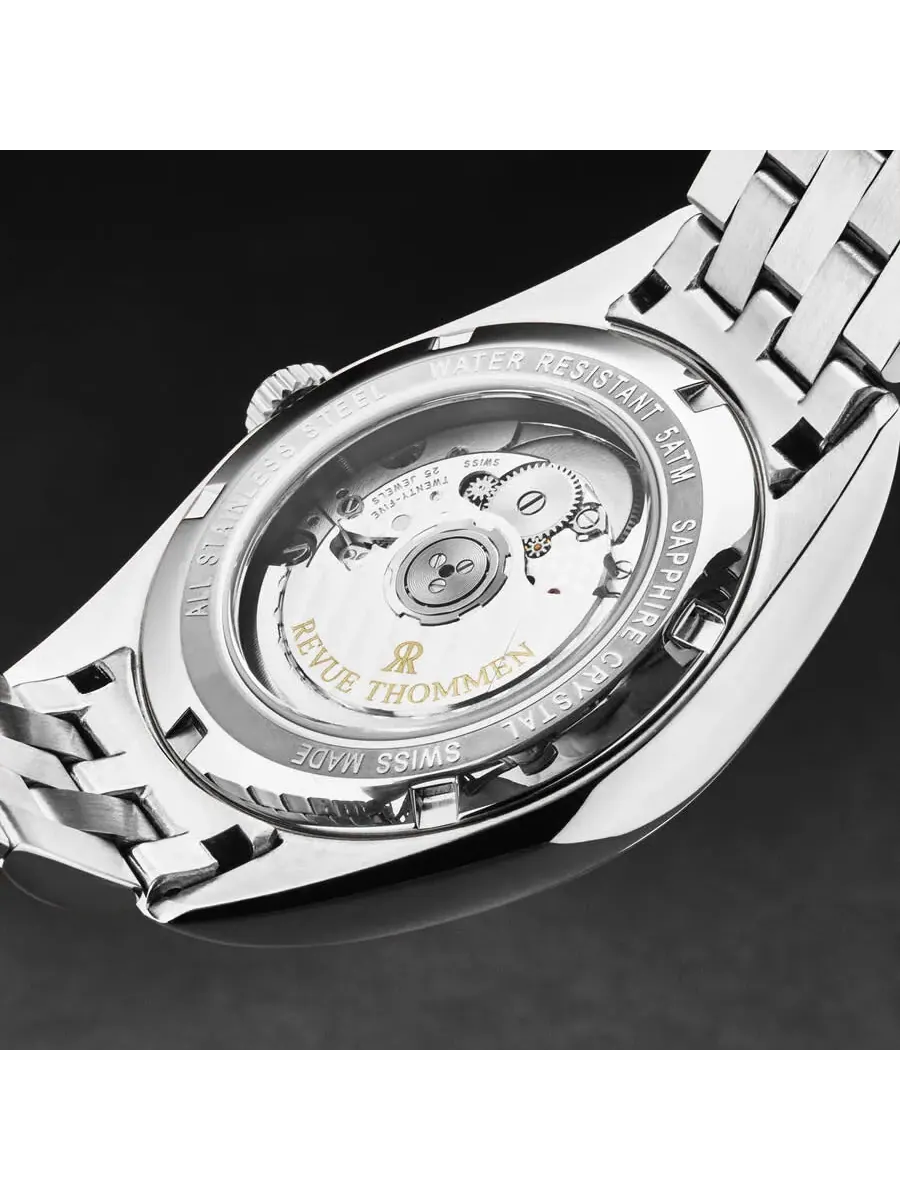 Мужские часы Revue Thommen Heritage Automatic с серебристым циферблатом 21010.2332 — изображение 7 из 7, оттенок серебряный