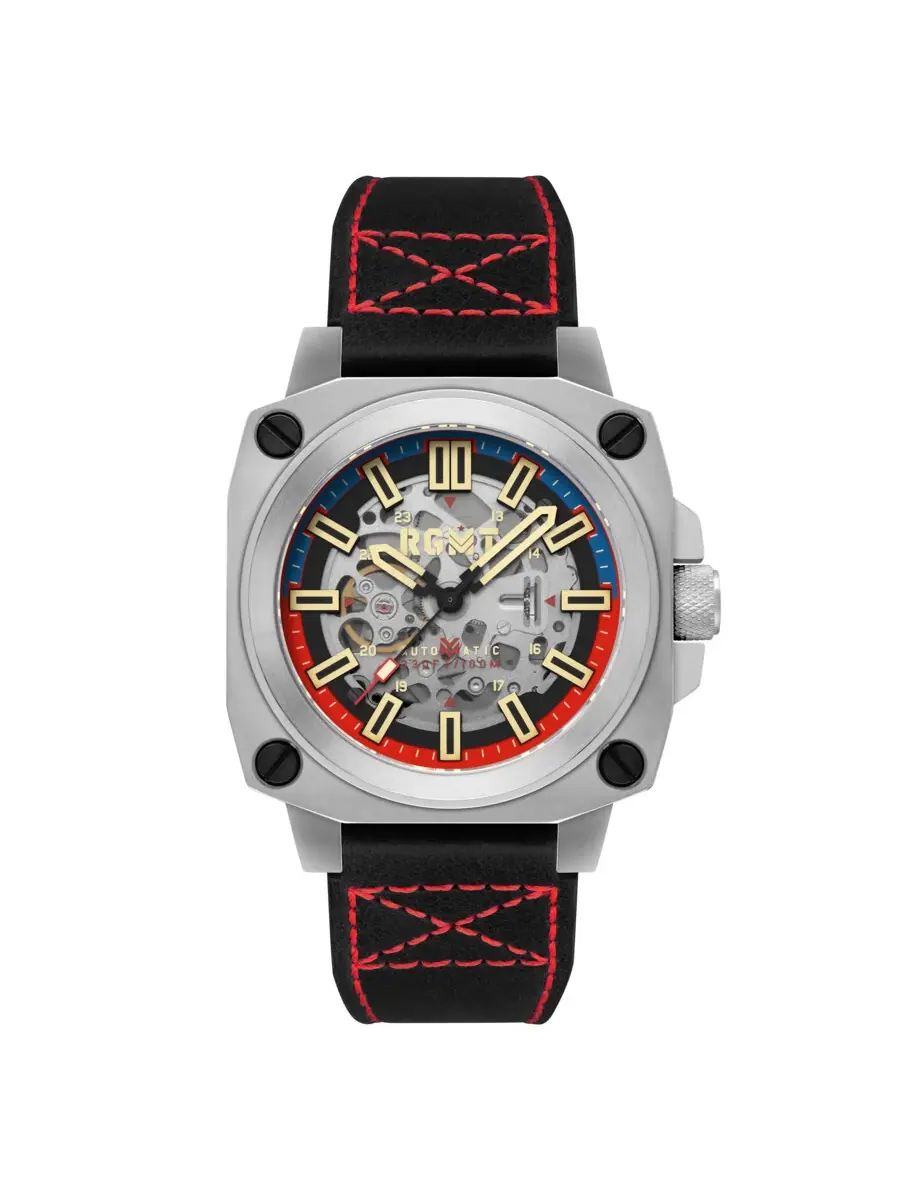 Мужские часы RGMT Altimeter с черным циферблатом RG-8064-02 — серебристый