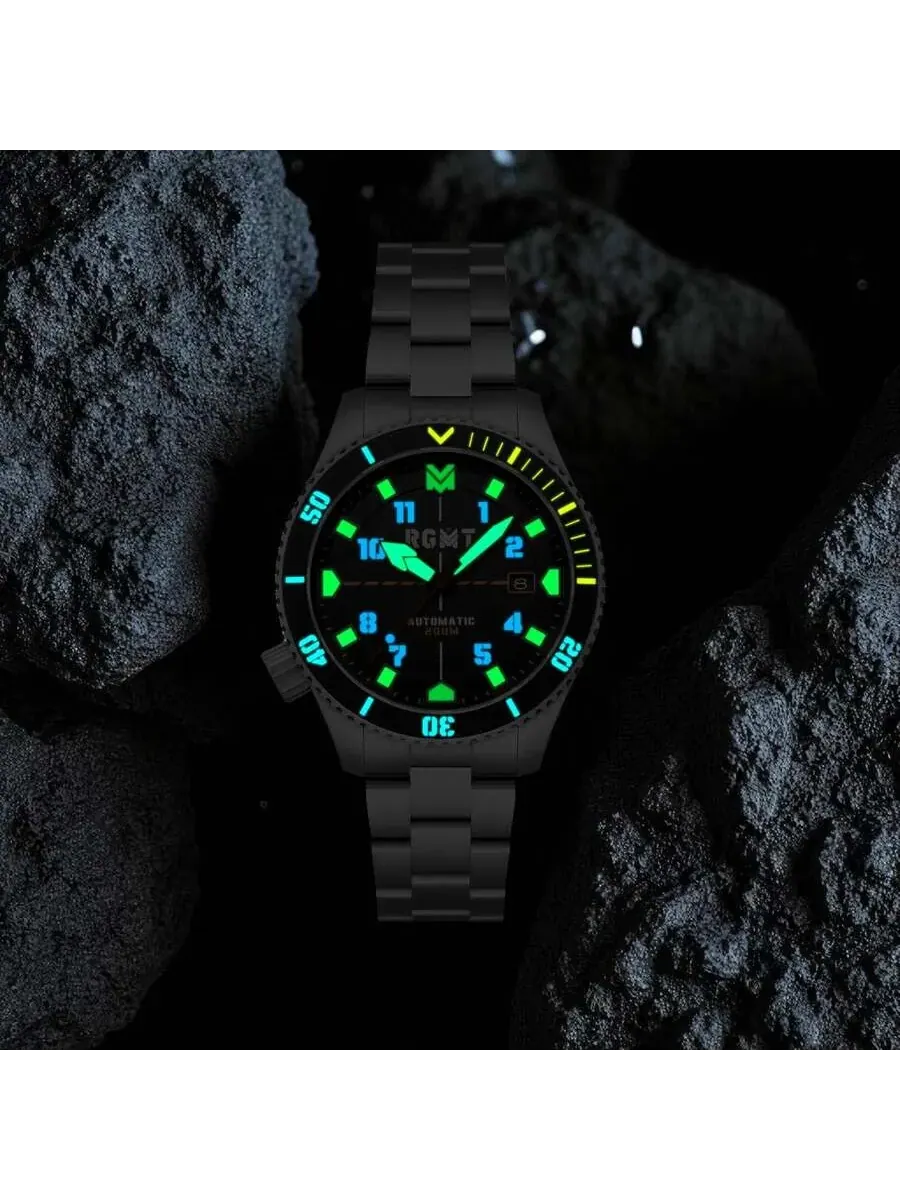 Мужские часы RGMT Recon Diver Automatic с черным циферблатом RG-8075-11 — изображение 3 из 4, оттенок черный